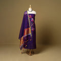2pc handloom silk cotton unstitched phulia jamdani dress
