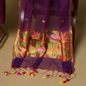 2pc handloom silk cotton unstitched phulia jamdani dress