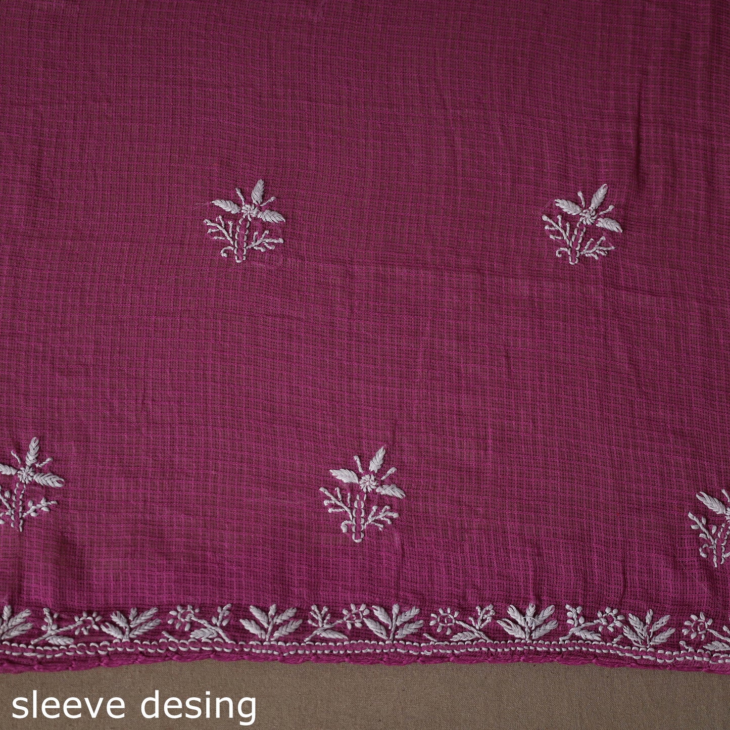 Purple - 2pc kota doria cotton unstitched lucknow