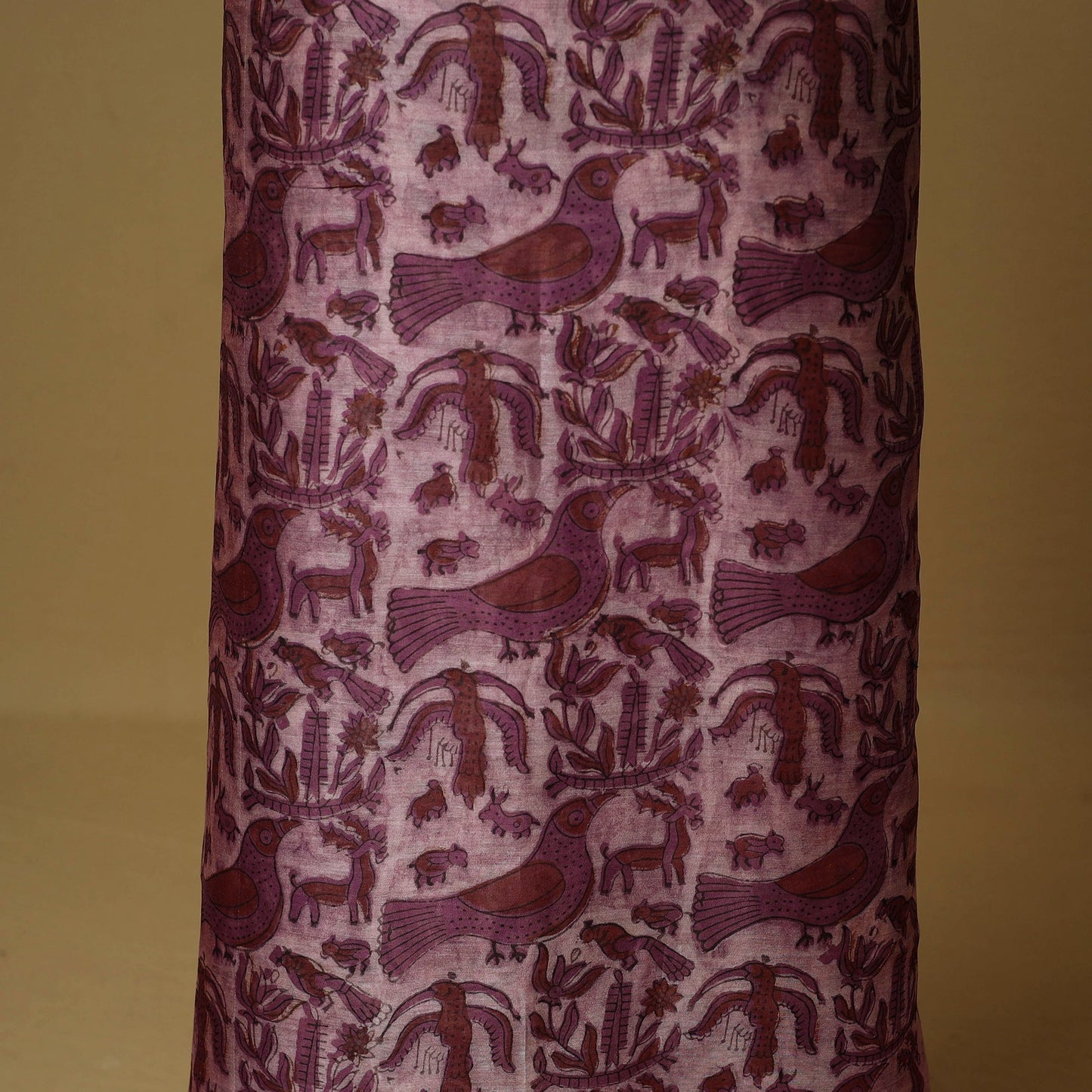 2pc maheshwari silk unstitched hand bagru dress material