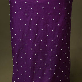 Purple - 2pc mul chanderi unstitched chikankari dress