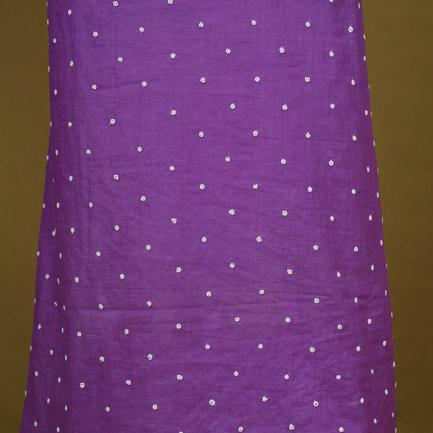 Purple - 2pc mul chanderi unstitched chikankari dress