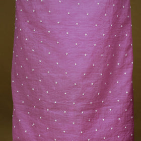 Purple - 2pc mul chanderi unstitched chikankari dress