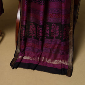 2pc natural dyed maheshwari silk unstitched bagh dress