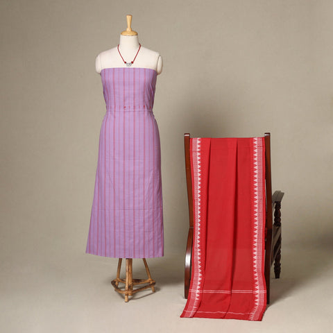 Purple - 2pc unstitched jacquard dress material