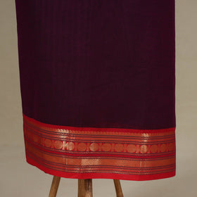 Purple - 2pc unstitched kandangi chettinad cotton dress