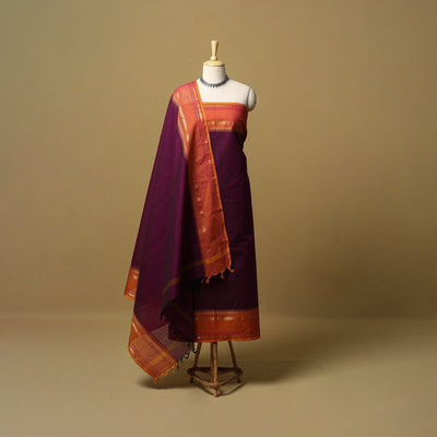 2pc unstitched kandangi chettinad cotton dress material 10