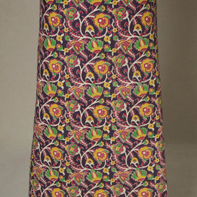 Purple - 2pc unstitched printed cotton kalamkari dress