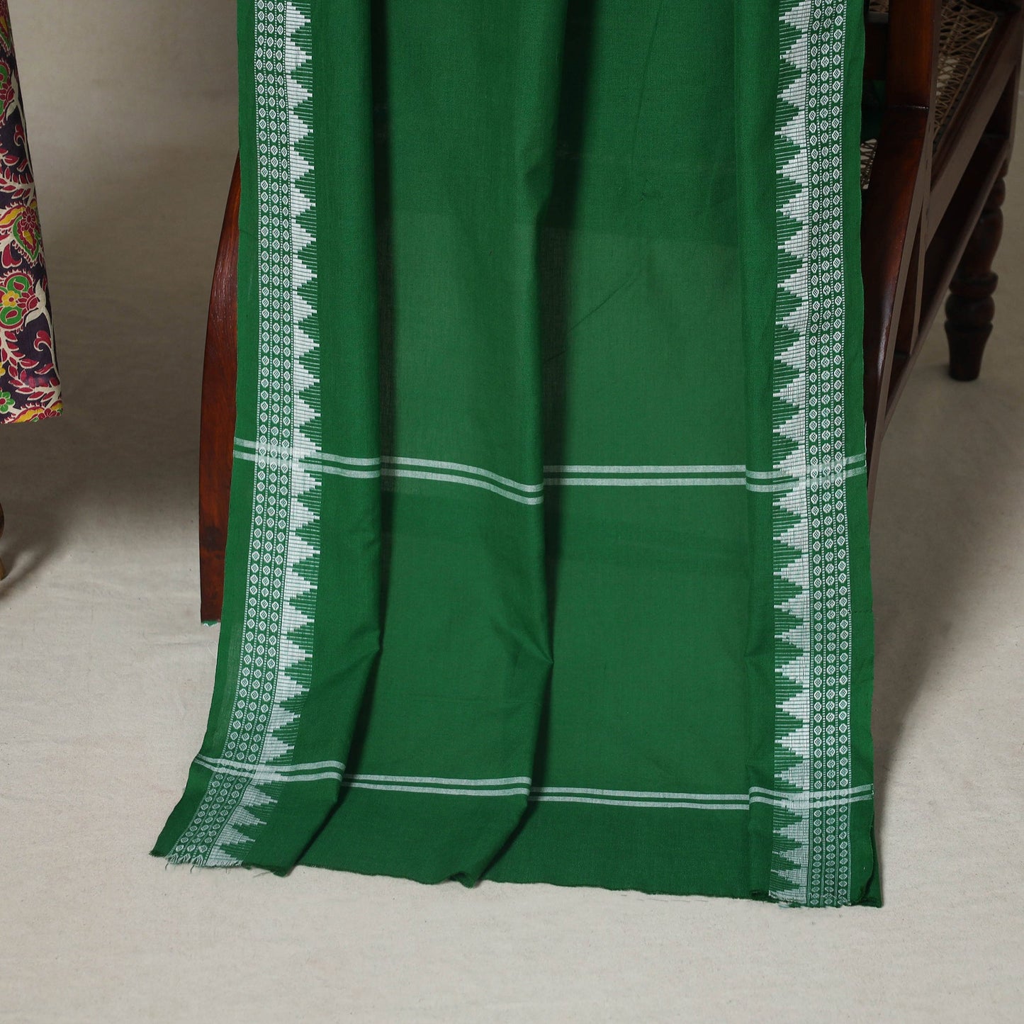 Purple - 2pc unstitched printed cotton kalamkari dress