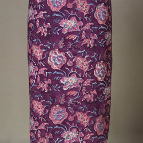 Purple - 2pc unstitched sanganeri dress material