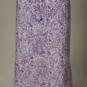 Purple - 2pc unstitched sanganeri dress material