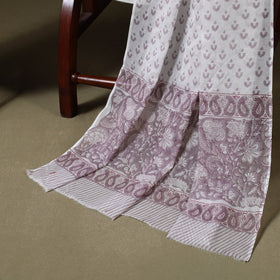 Purple - 3pc cotton sanganeri unstitched dress material 10