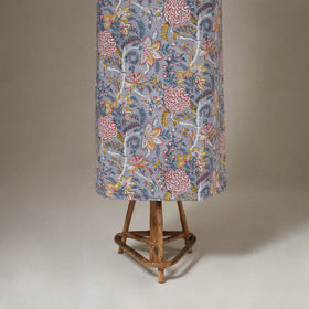 Purple 3pc Block Print Cotton Sanganeri Dress Material