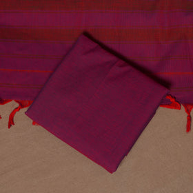 Purple - 3pc cotton unstitched dharwad dress material 24