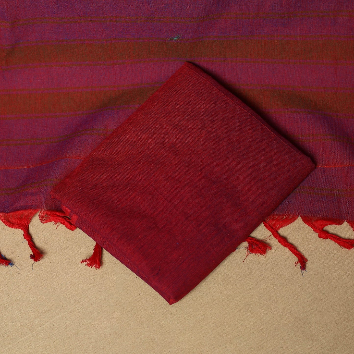 3pc cotton unstitched dharwad dress material with border 07