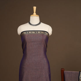 Purple - 3pc cotton unstitched dharwad dress material