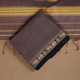 Purple - 3pc cotton unstitched dharwad dress material