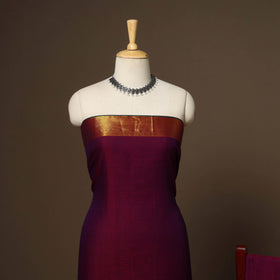 Purple - 3pc cotton unstitched dharwad dress material