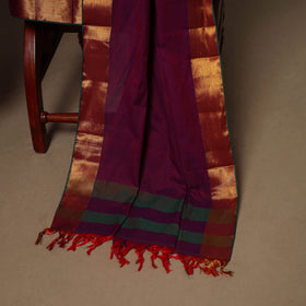 Purple - 3pc cotton unstitched dharwad dress material