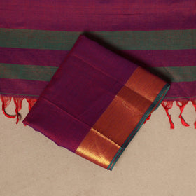 Purple - 3pc cotton unstitched dharwad dress material