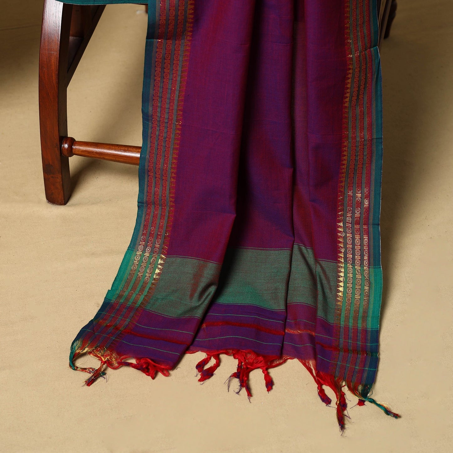 3pc cotton unstitched dharwad dress material with border 31