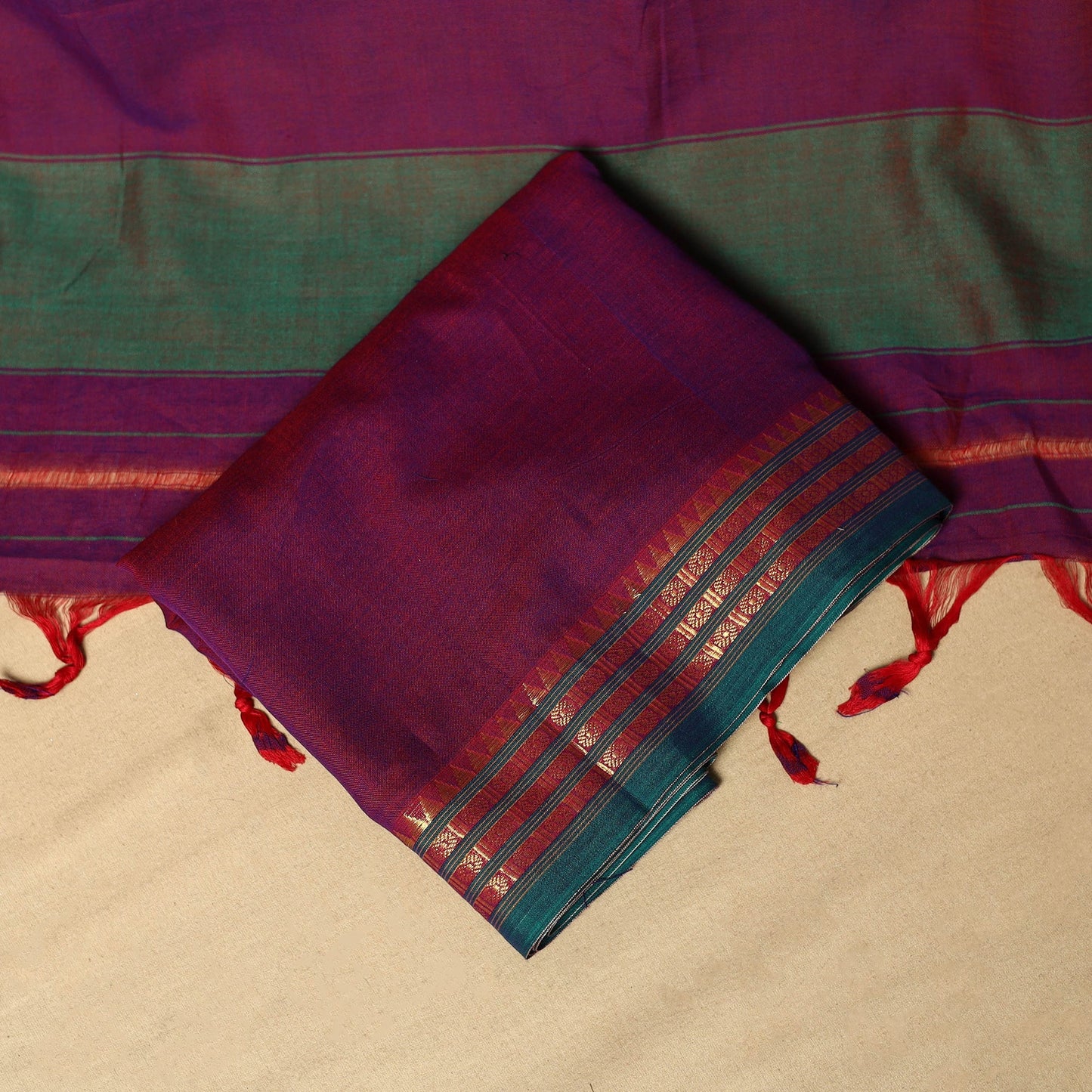 3pc cotton unstitched dharwad dress material with border 31