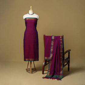 3pc cotton unstitched dharwad dress material with border 31