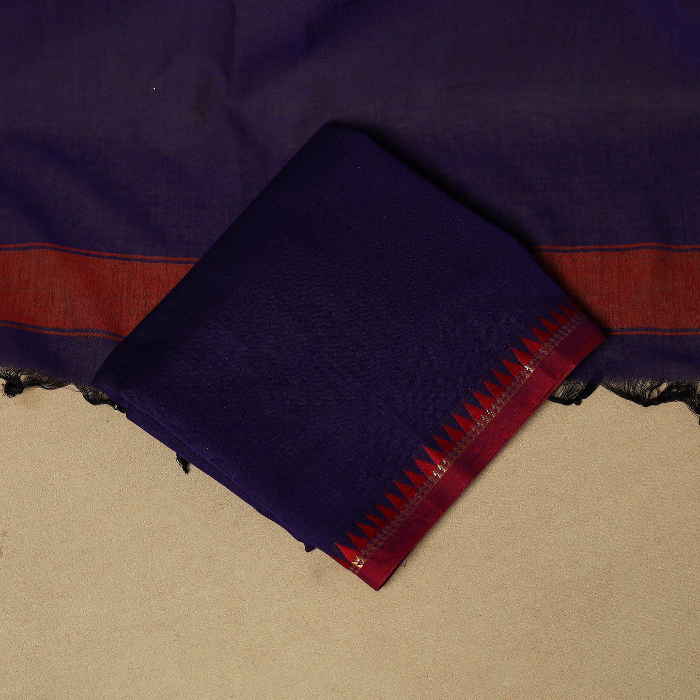 3pc cotton unstitched dharwad dress material with border 42