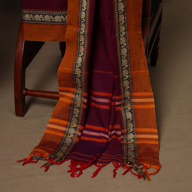 Purple - 3pc cotton unstitched dharwad dress material