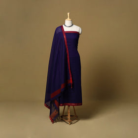 3pc cotton unstitched dharwad dress material with border 42