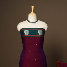 Purple - 3pc cotton unstitched dharwad dress material