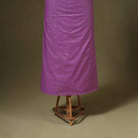 Purple 2pc Cotton x Viscose Zari Banarasi Dress Material 