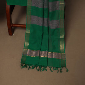 Purple - 3pc handloom cotton unstitched mangalagiri dress