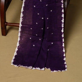 3pc kutch tie-dye satin cotton unstitched bandhani dress