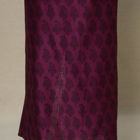 Purple - 3pc maheshwari silk unstitched bagh dress material