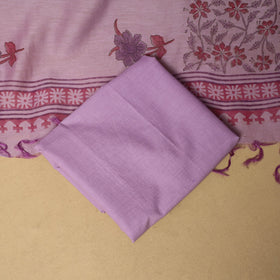 3pc mul chanderi handloom unstitched sanganeri dress