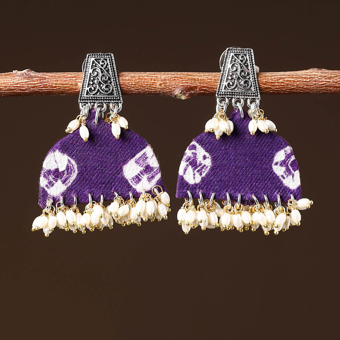 Buy Akshara Handcrafted GS Fabart Earrings
