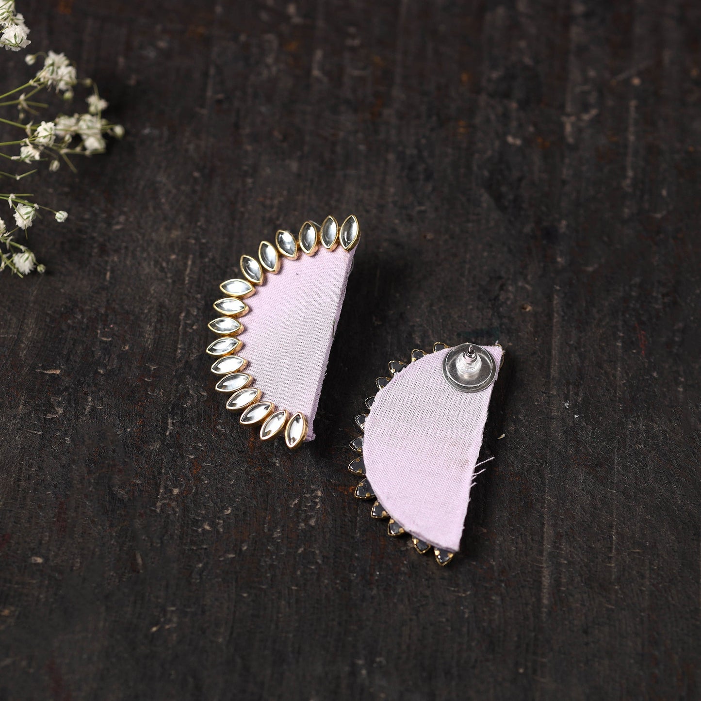 Anayza Stone Work Fabart Earrings 