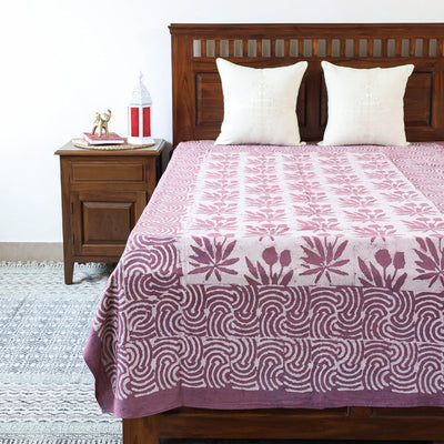  Block Art Print Cotton Single Bindaas Bed Sheet