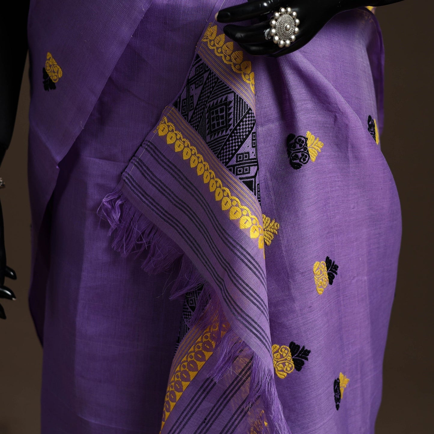 Assam handloom silk cotton mekhela chador with blouse piece