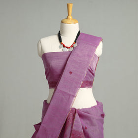 Assam Traditional Handloom Tussar Mekhela Chador with Blouse Piece 07