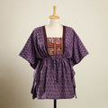 Buy Purple Bagh Cotton Kaftan with Desert Embroidery