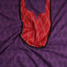 Purple - bagh cotton unstitched kurta material
