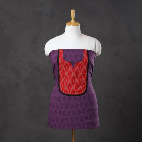 Purple - bagh cotton unstitched kurta material