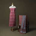 Bagh hand block print natural dyed cotton 3pc unstitched