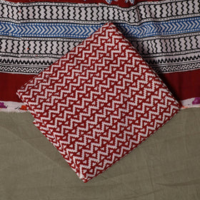 Bagh hand block print natural dyed cotton 3pc unstitched