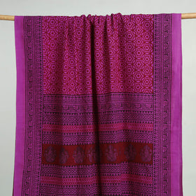 Purple Bagh Hand Block Print Cotton Handloom Towel