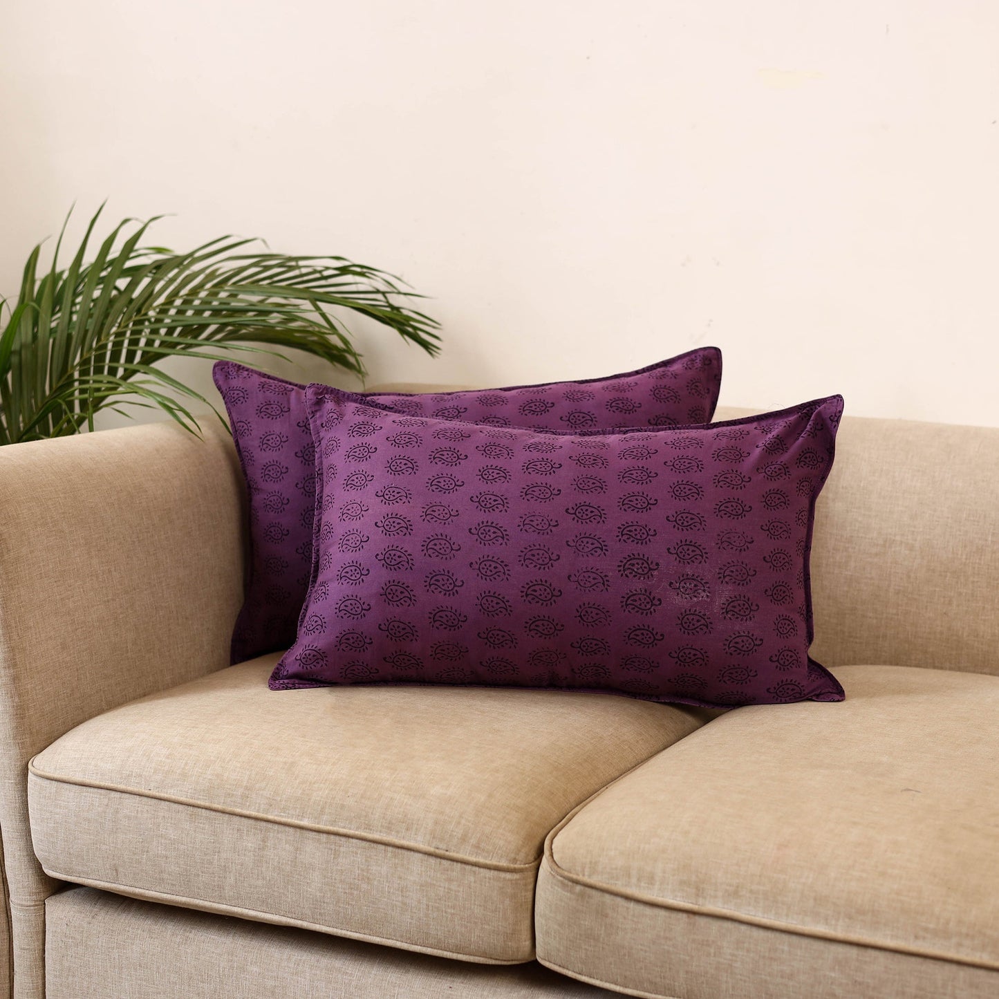 Bagh hand pillow cover (set of 2) 13 - handcrafted