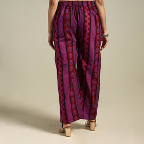 Purple Bagh Block Print Natural Dyed Cotton Palazzo