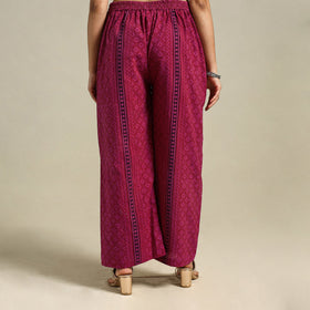 Purple Bagh Block Print Natural Dyed Cotton Palazzo